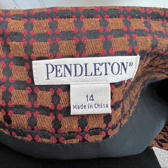 Pendleton Jacquard Squares Front Pocket Pencil Skirt - Picture 4 of 4